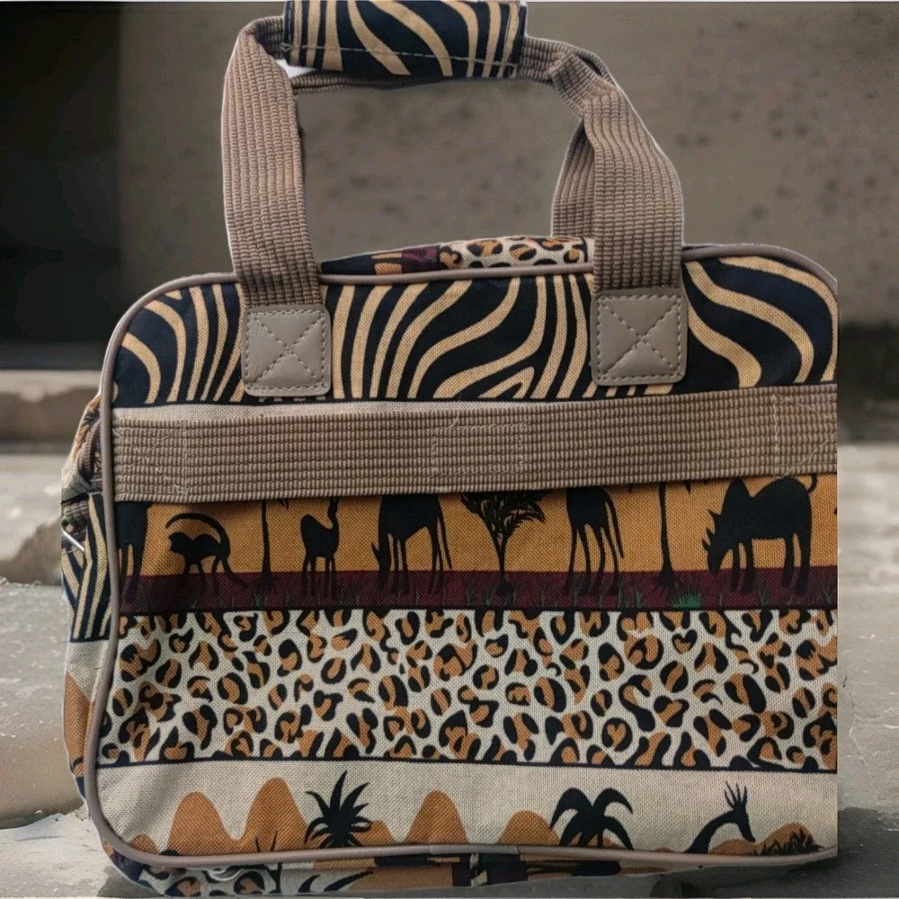 Pioneer Express Safari Africa Bag Tapestry Weekender Tote Travel Bag